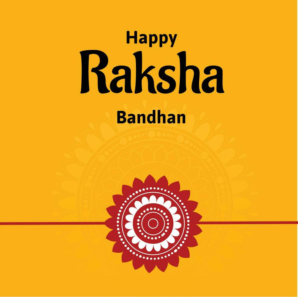 Happy Raksha Bandhan Indian Hindu Festival Celebration Vector Design