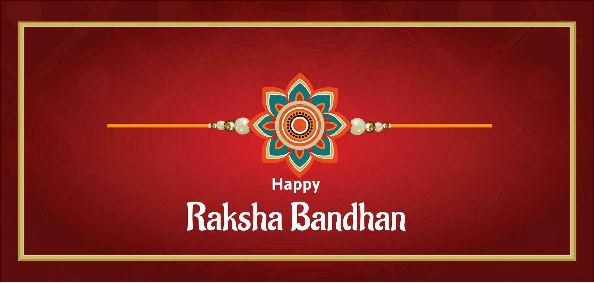 Happy Raksha Bandhan Indian Hindu Festival Celebration Vector Design