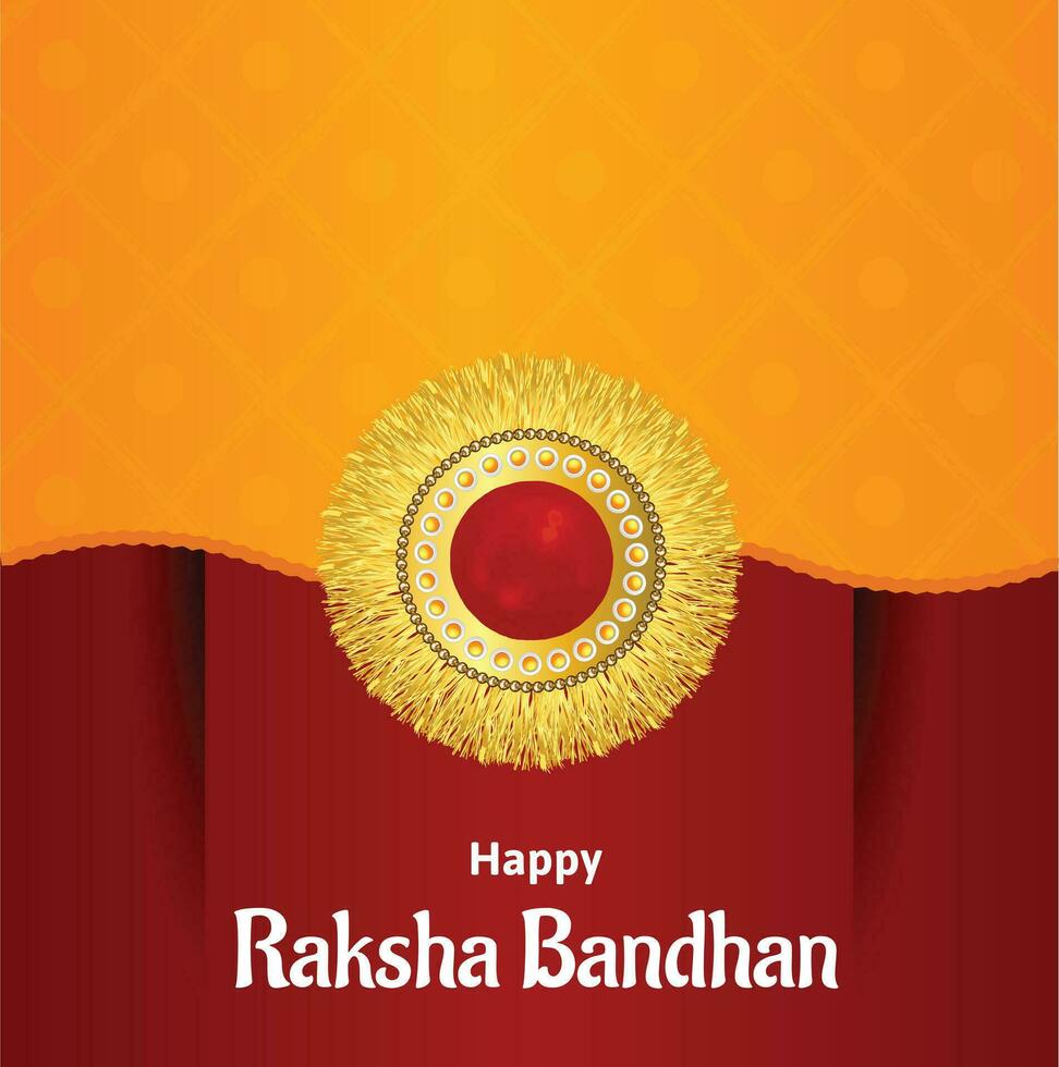 Happy Raksha Bandhan Indian Hindu Festival Celebration Vector Design