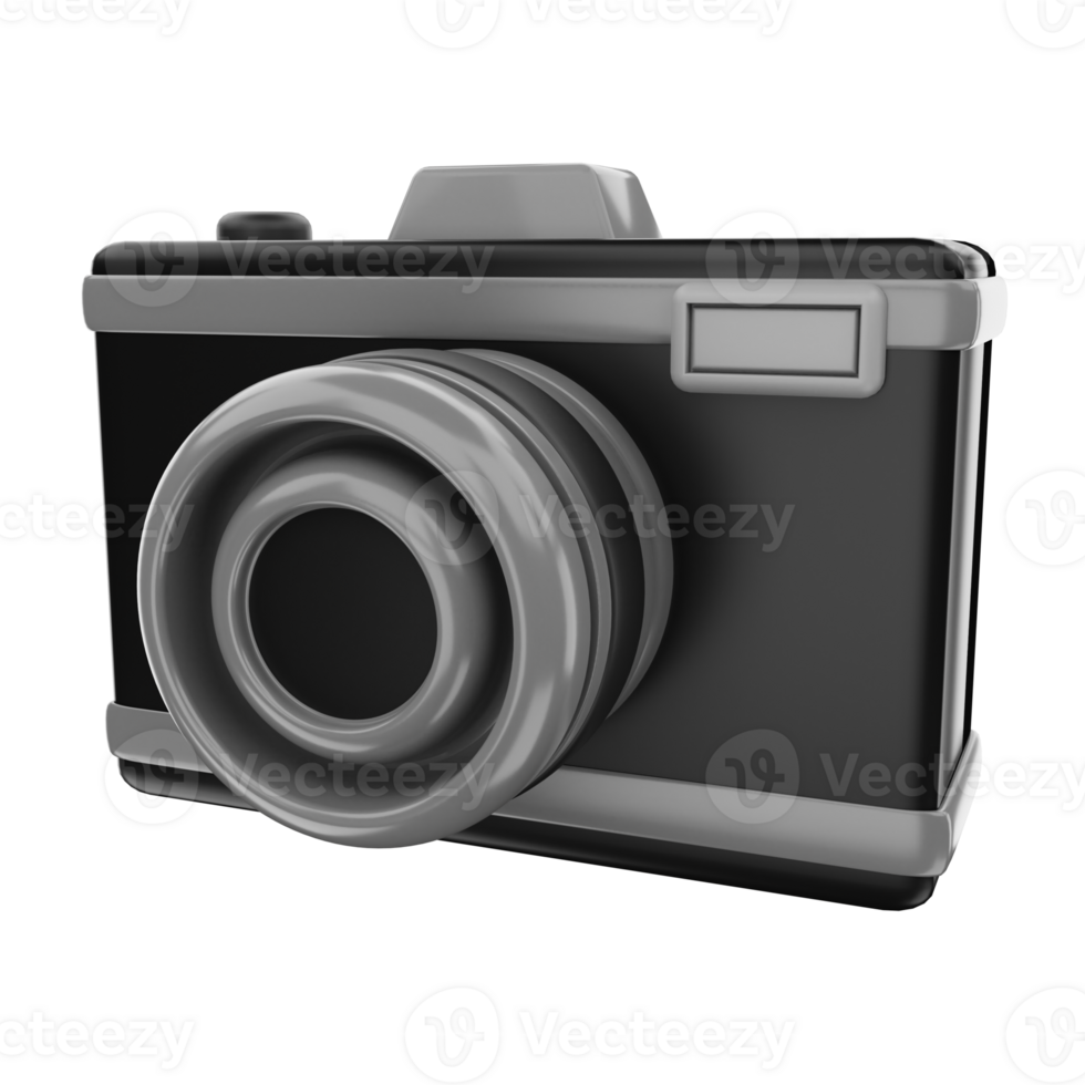 3D Rendering Camera Icon Object png