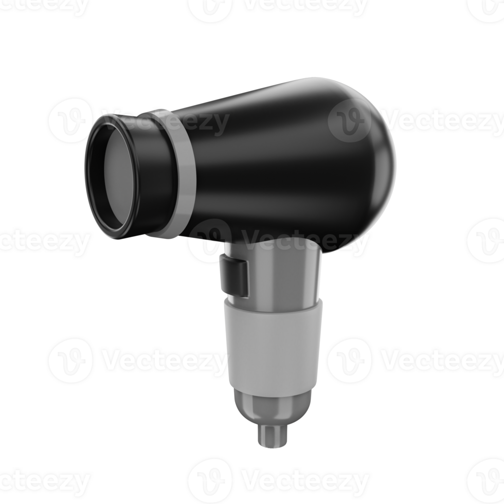 3D Rendering Hair Dryer Icon Object png