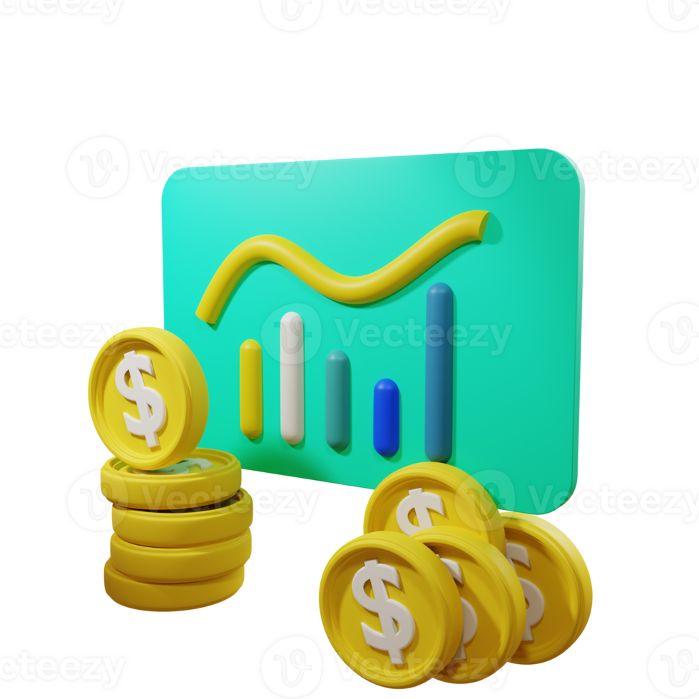Dollar Coin 3D Icon png