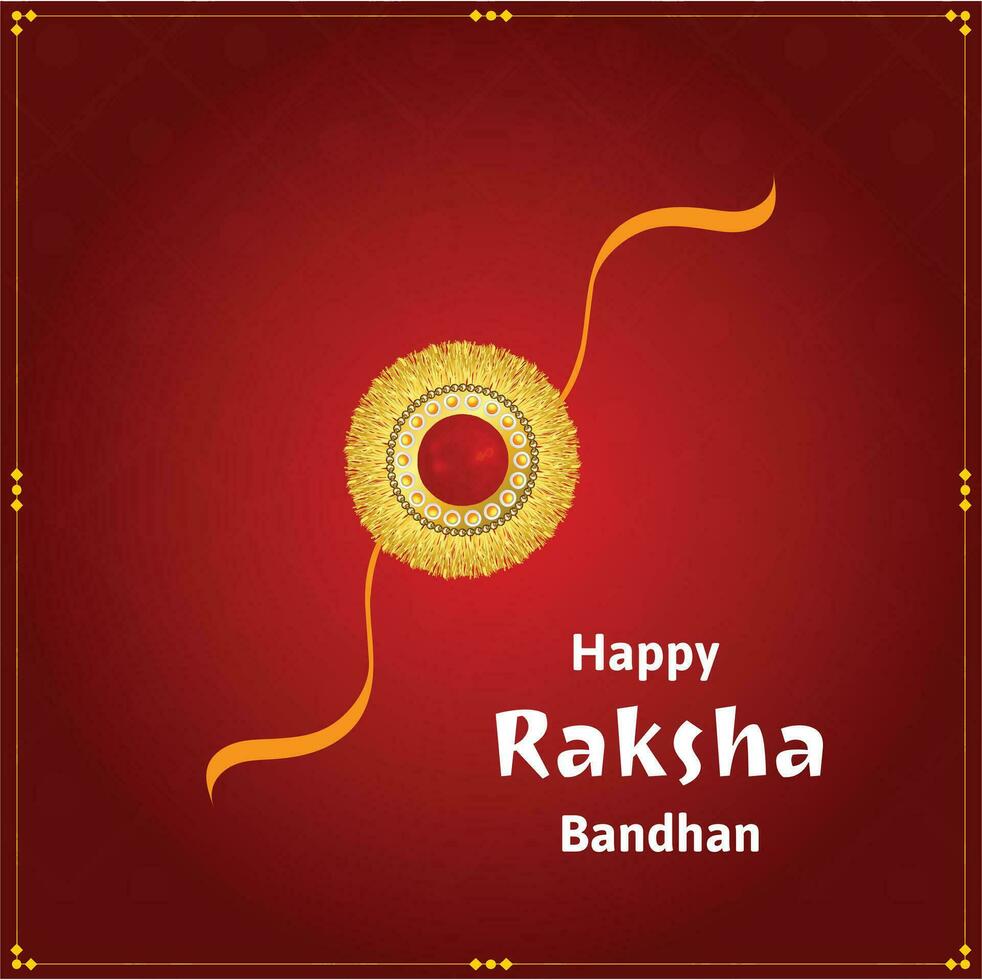 Happy Raksha Bandhan Indian Hindu Festival Celebration Vector Design