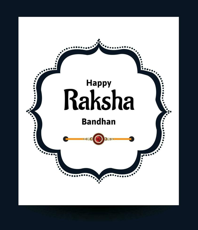 Happy Raksha Bandhan Indian Hindu Festival Celebration Vector Design