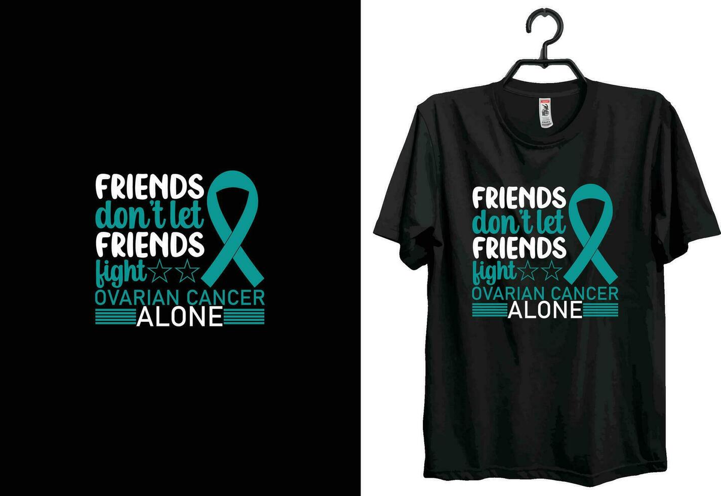 Ovarian cancer t-shirt design. Typography t-shirt design. Custom t-shirt design. World cancer t-shirt design vector