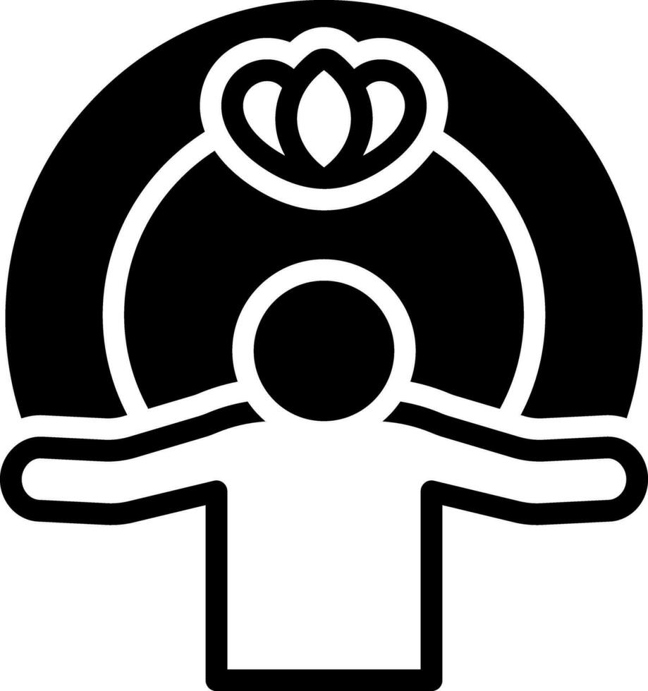 solid icon for spiritual vector