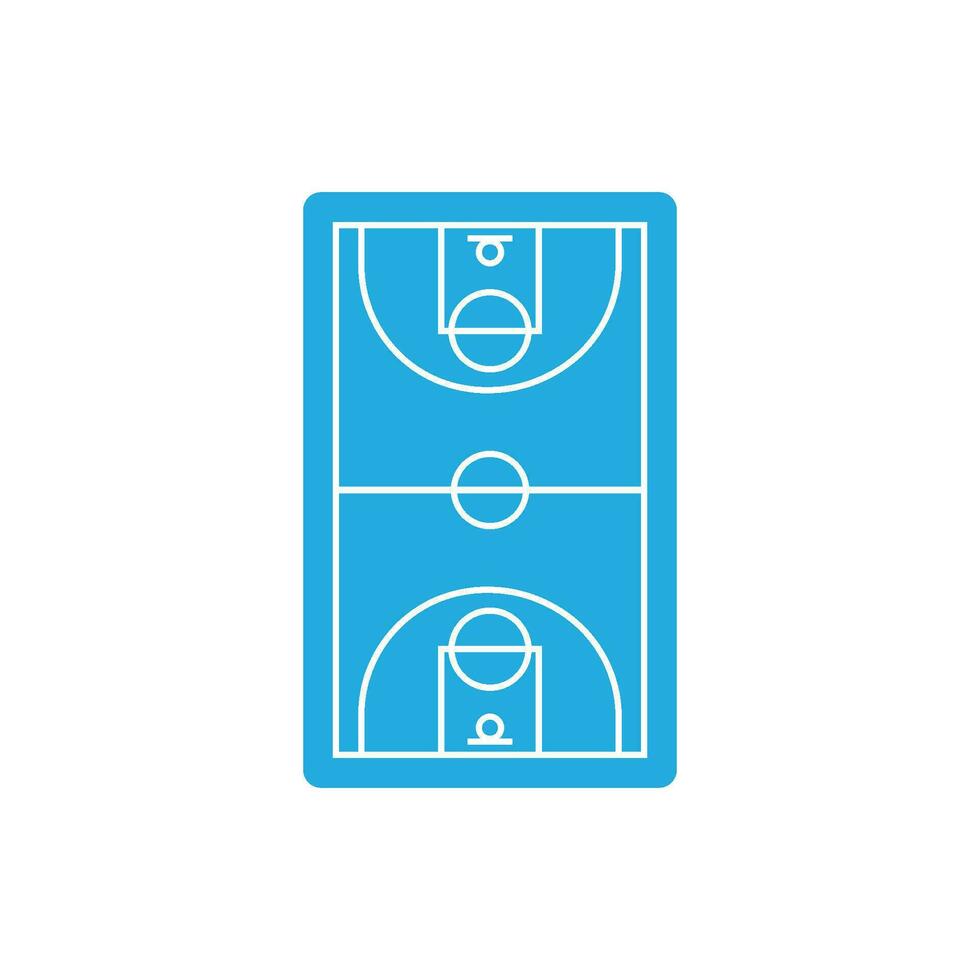 basketball court icon vector