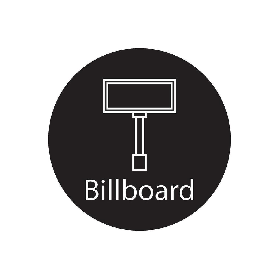 billboard icon vector