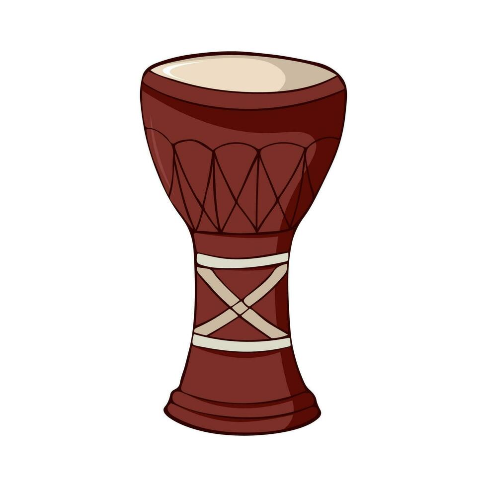 Darbuka percussion instrument of the Middle East vector illustration
