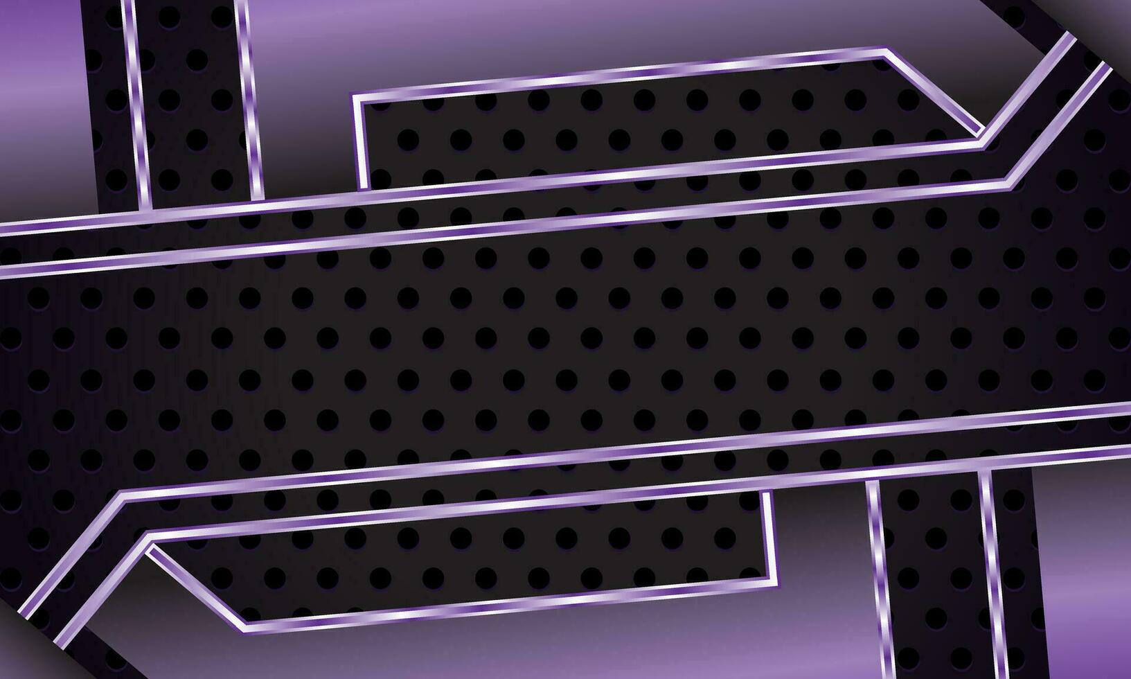 abstract metallic purple black frame design innovation concept layout background vector