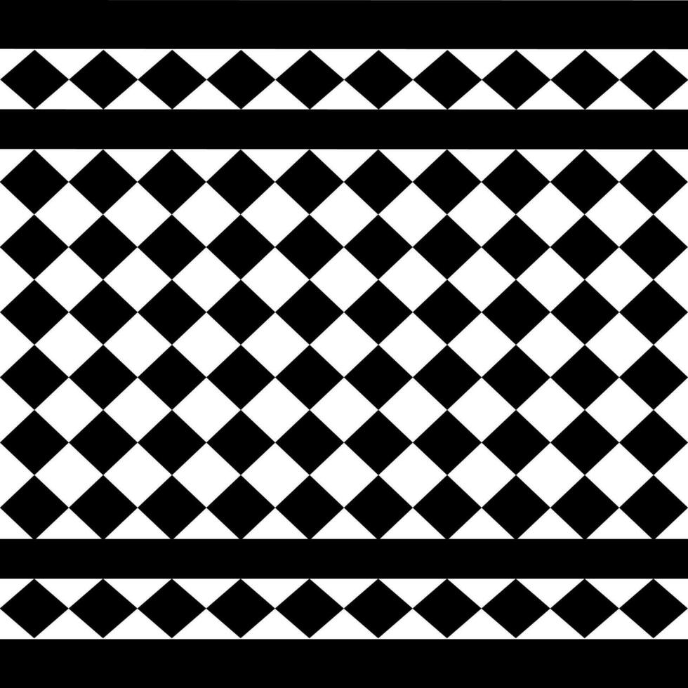 black and white square pattern design vector