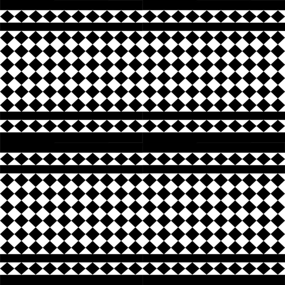 black and white square pattern design vector
