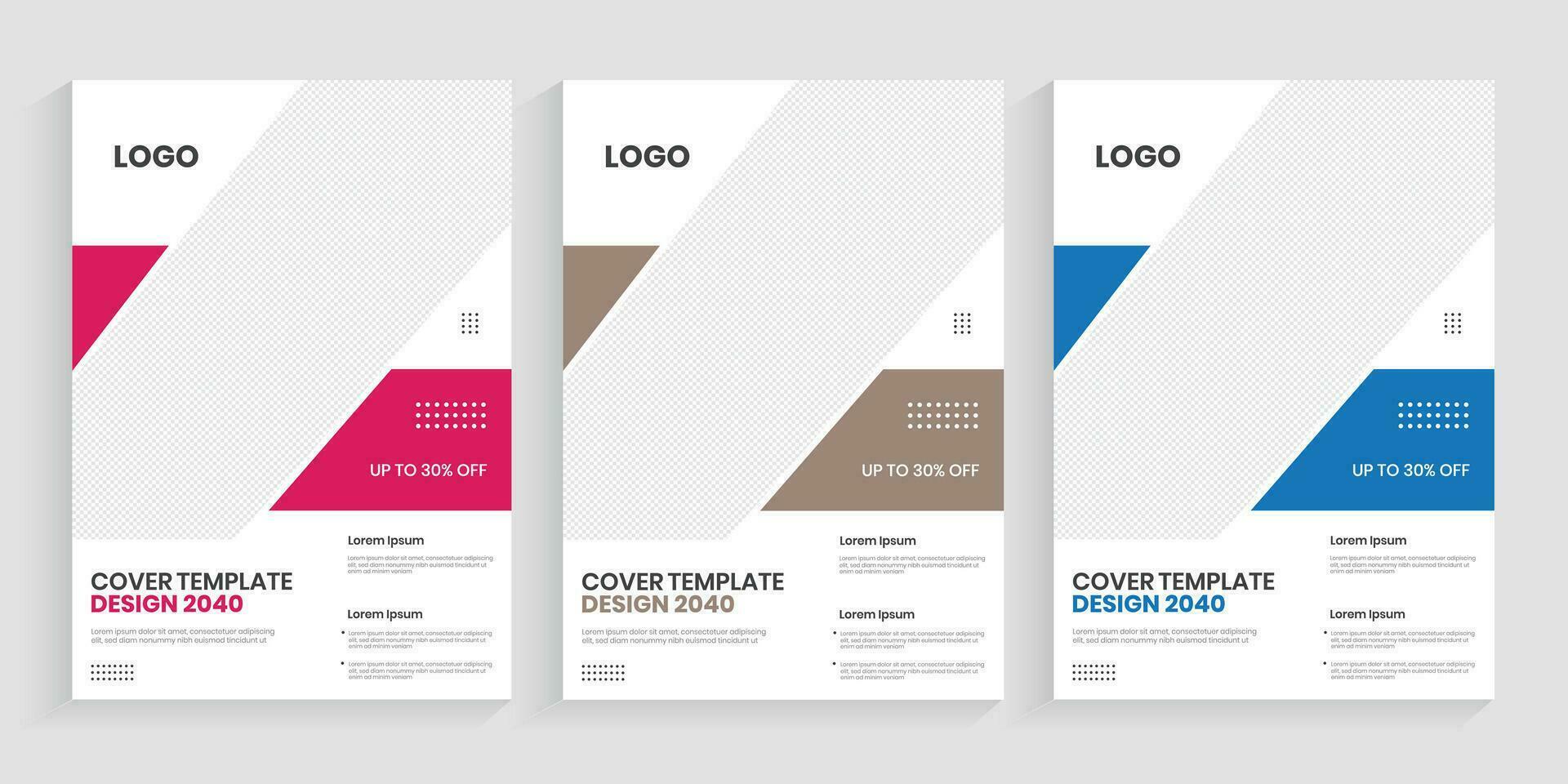 Brochure one folded a4 page print editable layout vector