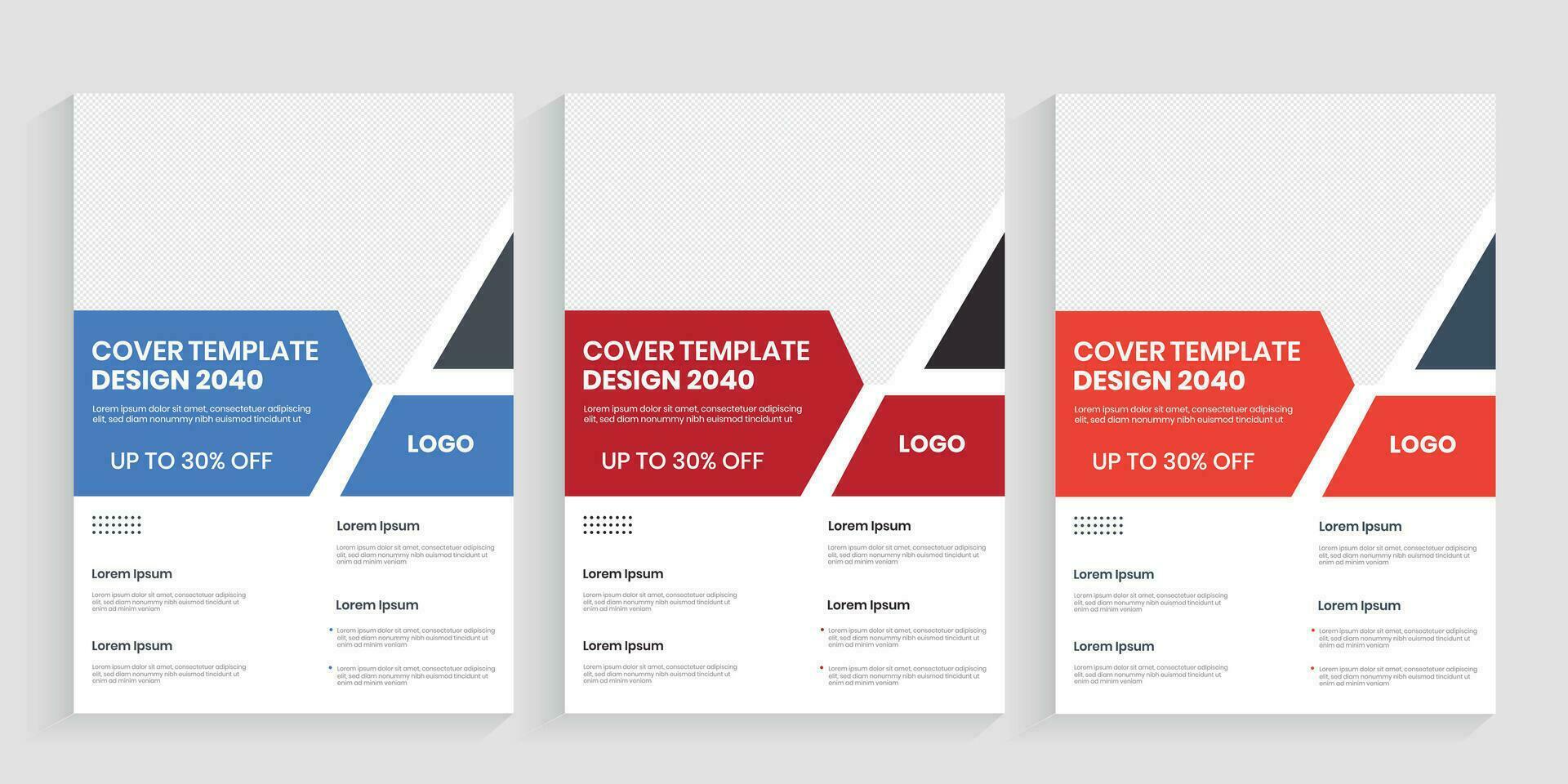 Brochure one folded a4 page print editable layout vector