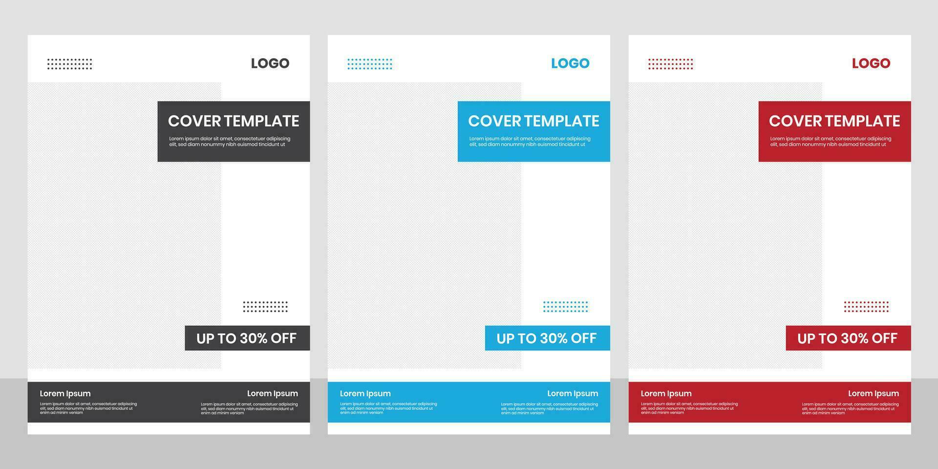 Minimal type new marketing layout flier with free file vector