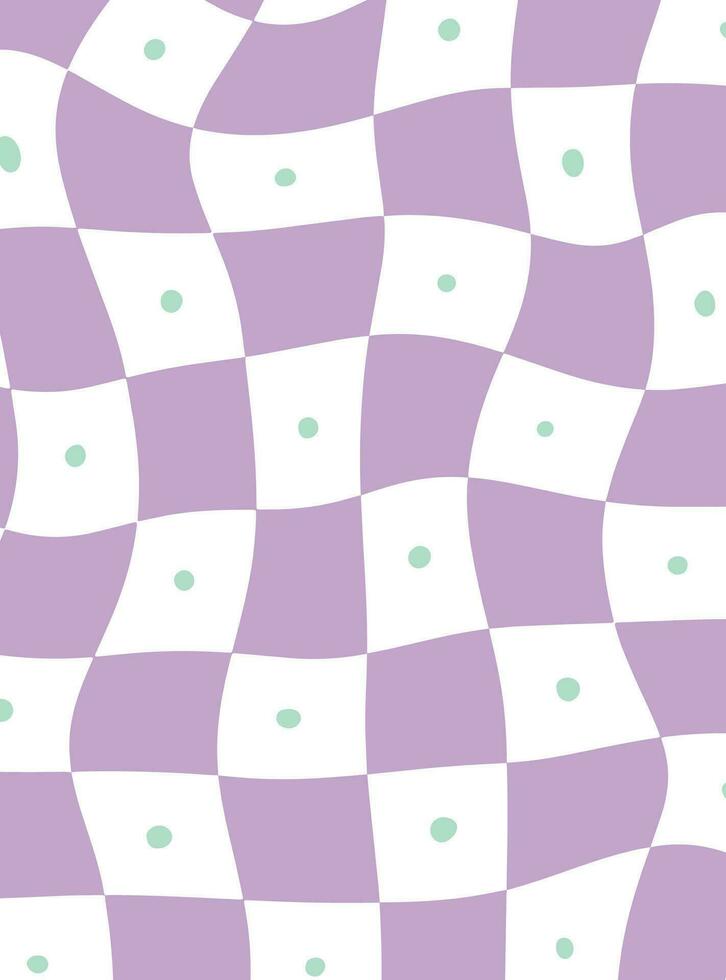 Retro 70s groovy background vector