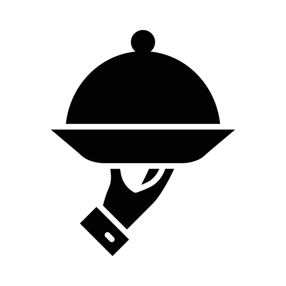 Serving Dish Vector Glyph Icon For Personal And Commercial Use.
