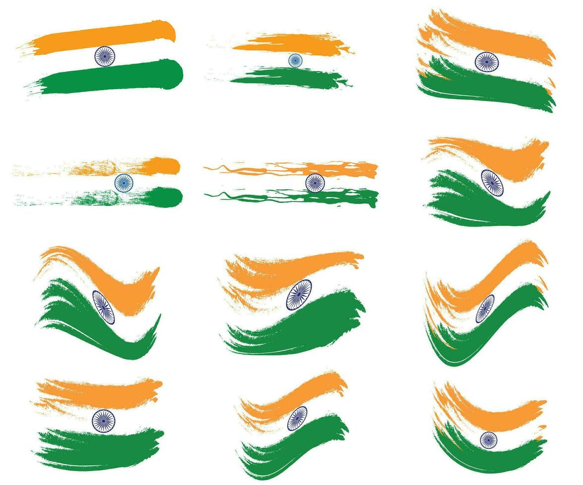 festive illustration of independence day in India celebration on August 15. vector design elements of the national day. holiday graphic icons. National day