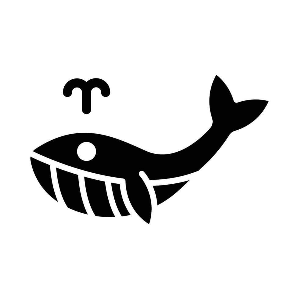 ballena vector glifo icono para personal y comercial usar.