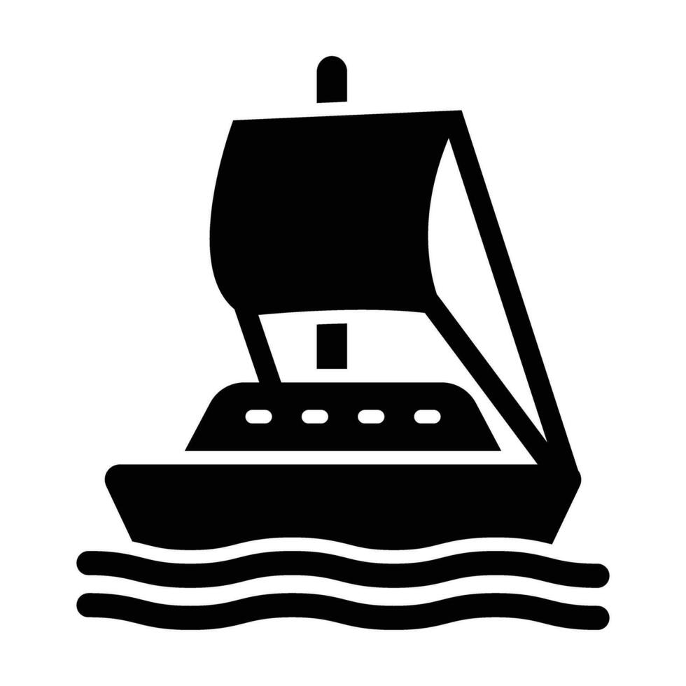 barco vector glifo icono para personal y comercial usar.