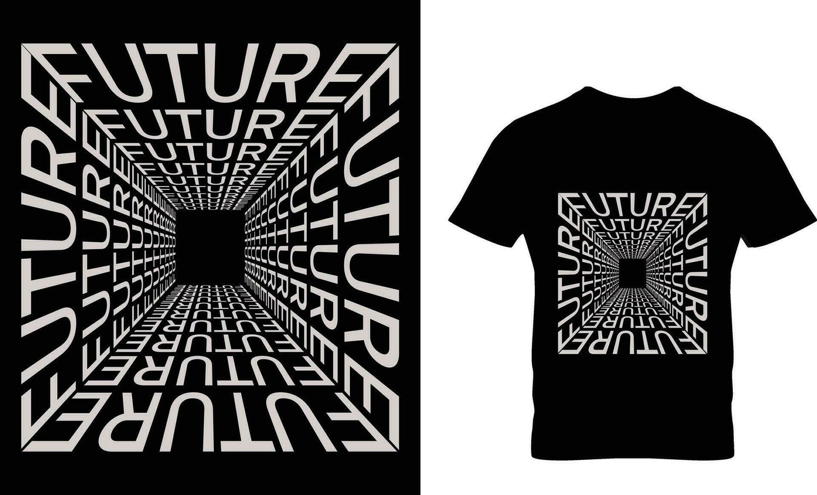 futuro tipografía t camisa diseño, motivacional tipografía t camisa diseño, inspirador vector