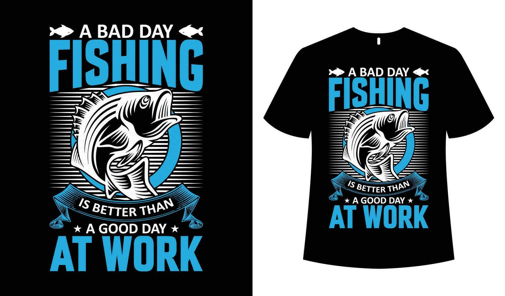 Fishing T-shirt Design Template Image. vector