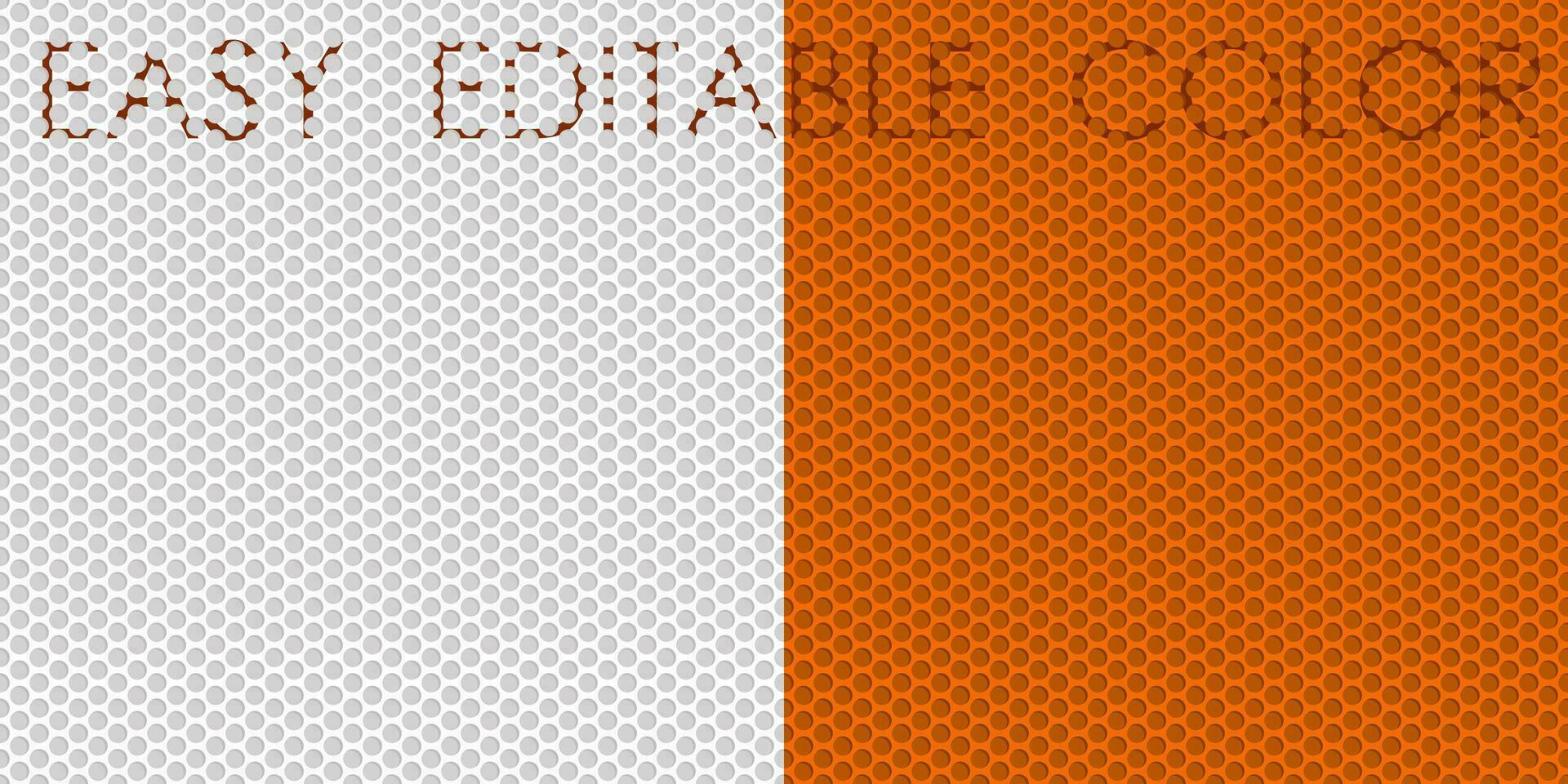 seamless pattern of metal mesh with textured surface of round cells. Industrial lightweight grid for frames and fences. Vector