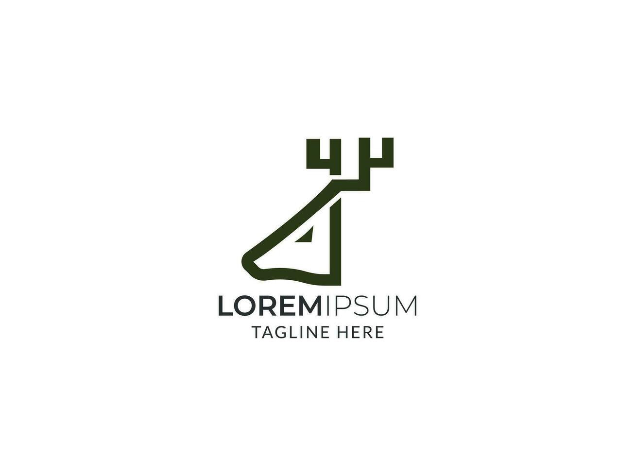 Deer logo design vector