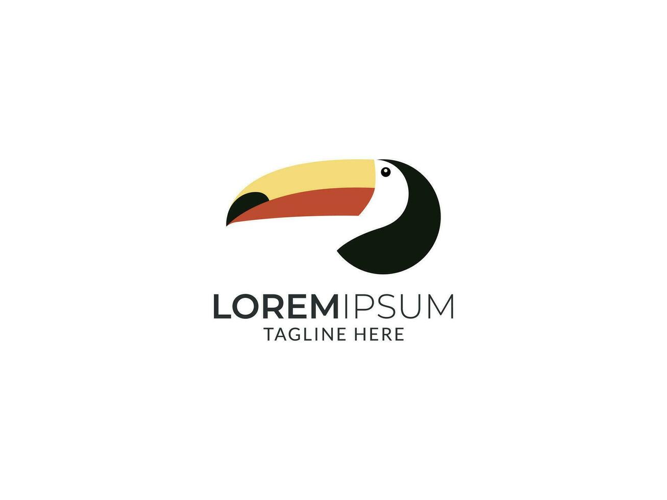 Toucan Bird Logo vector