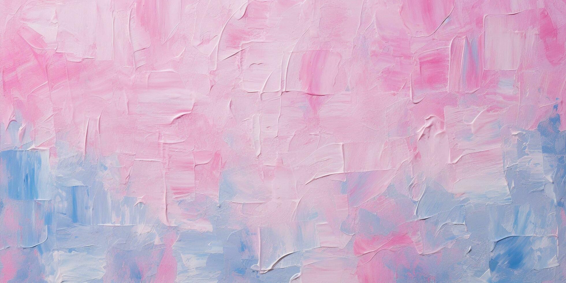 Generative AI, Closeup of impasto abstract rough pink art painting texture photo