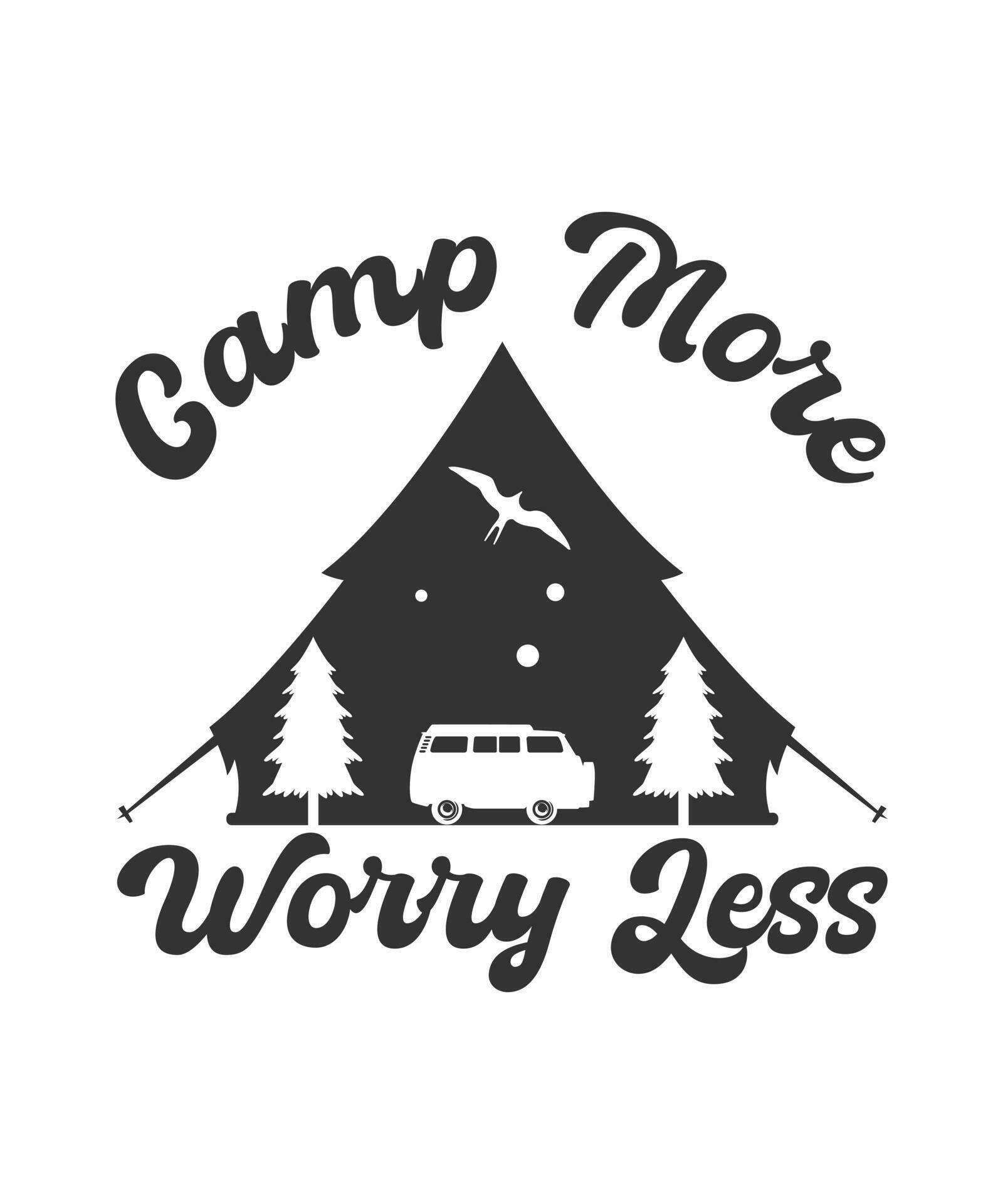 Camper logo t-shirt design Camping forever camping adventure logo ...