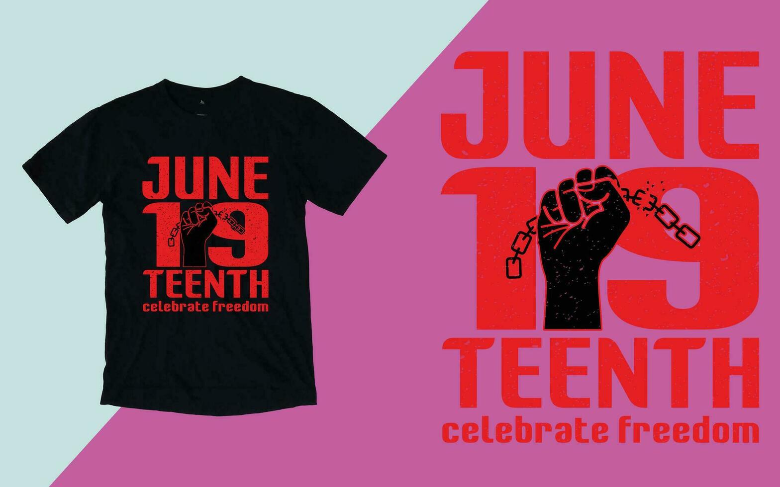 Juneteenth 1865, Free-ish Juneteenth since 1865, Juneteenth day t shirt vector