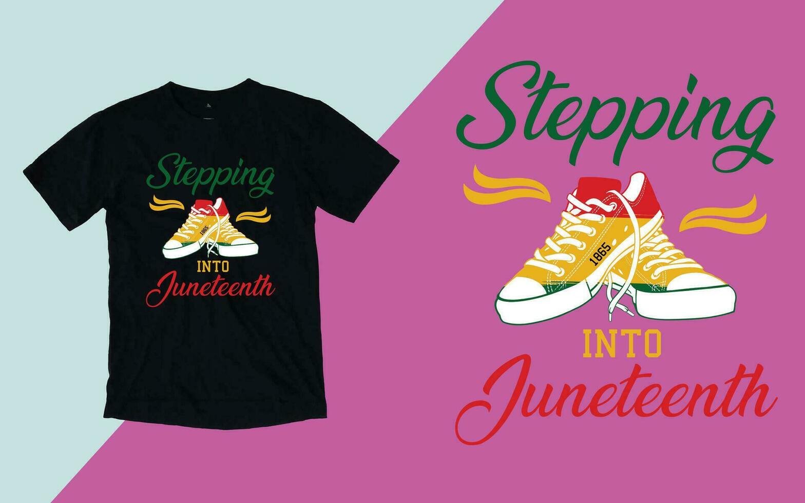 Stepping into Juneteenth, Juneteenth day t shirt vector