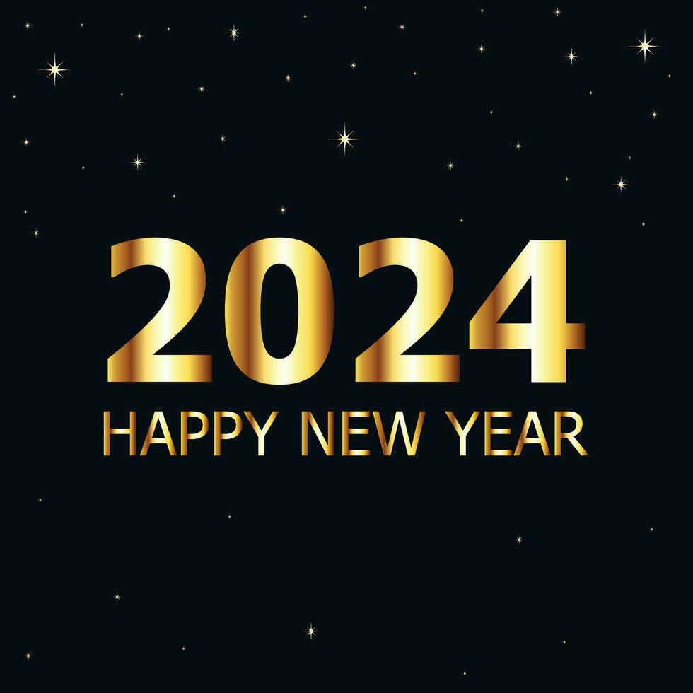 Elegant Happy new year 2024 vector