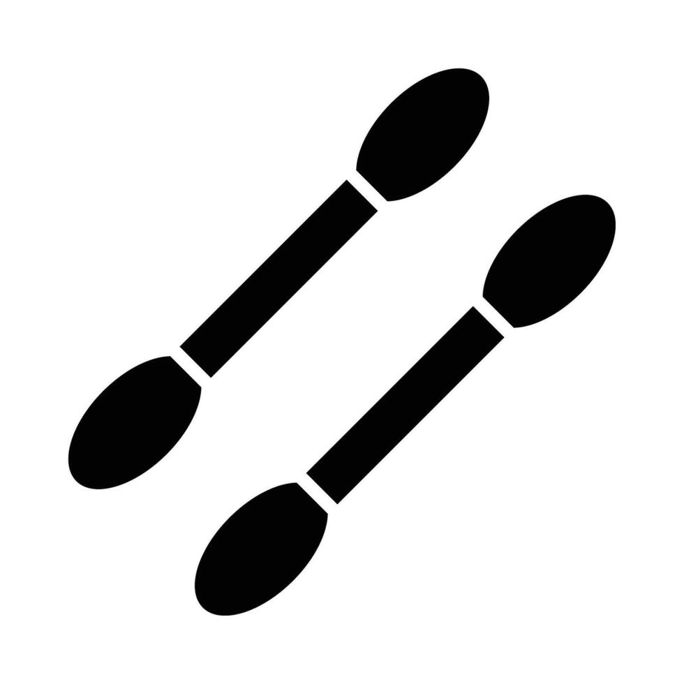 Cotton Swabs Vector Glyph Icon For Personal And Commercial Use.