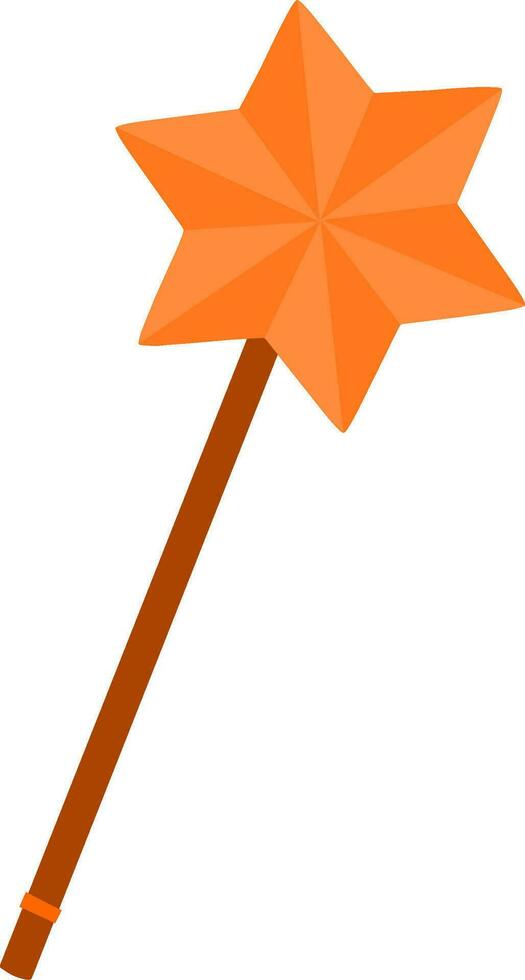 Magic star wand stick vector illustration.