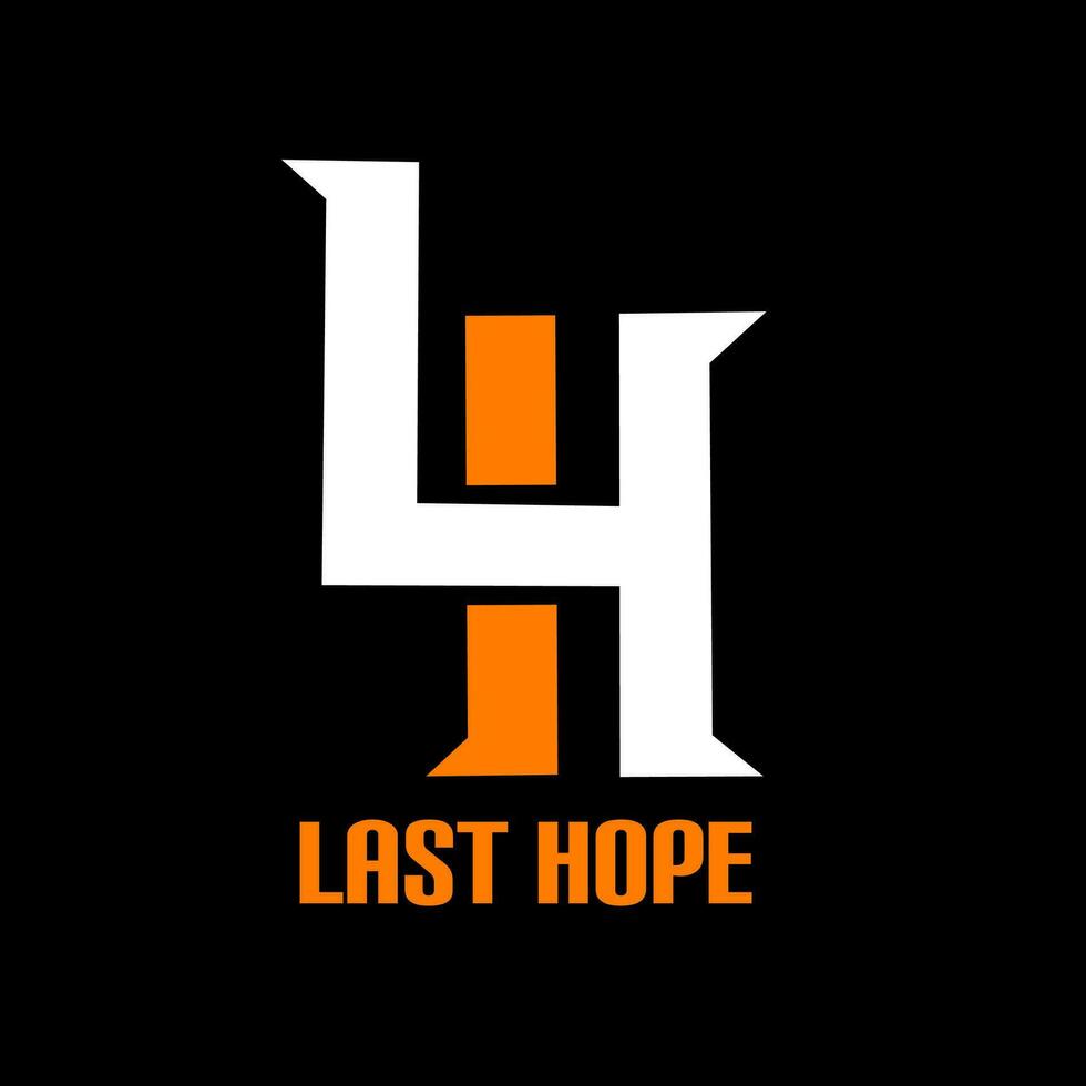 LH initials simple monogram logo. vector