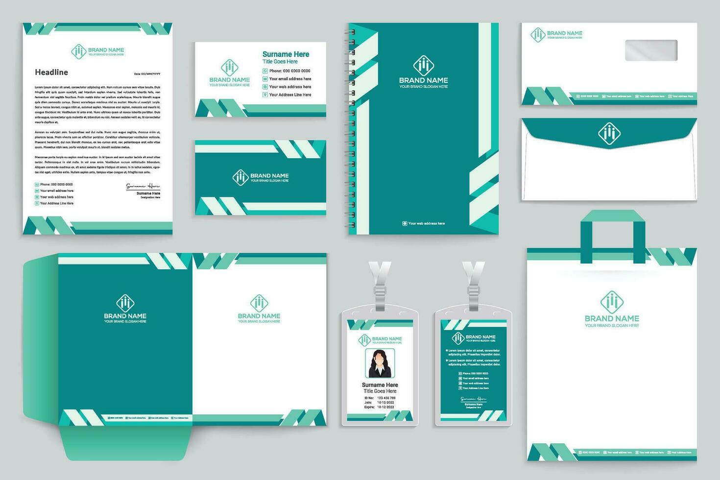 Stationery design package vector