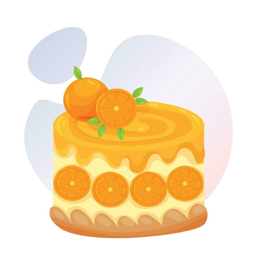 Cake and bake sticker set of illustration vector