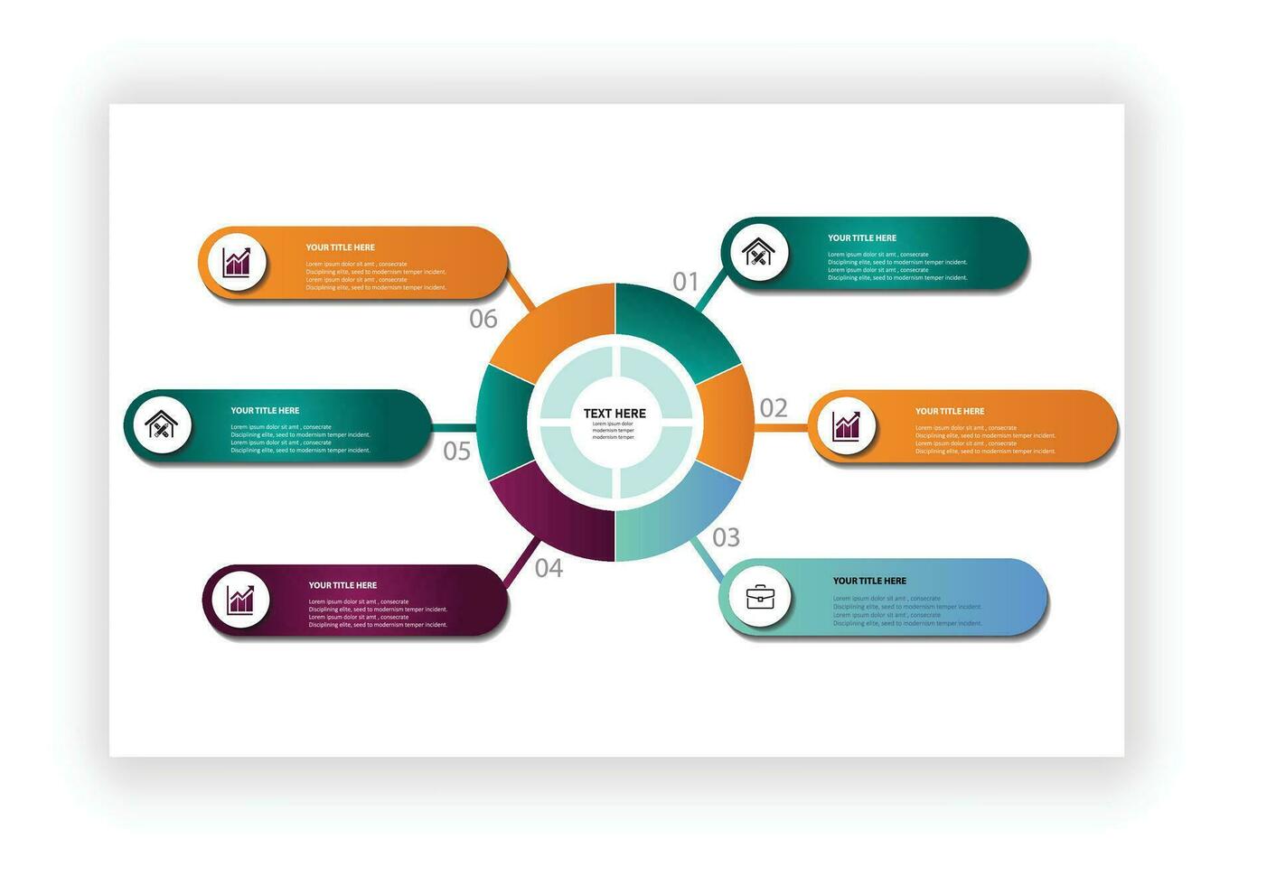 diseño de plantilla de infografía empresarial vector