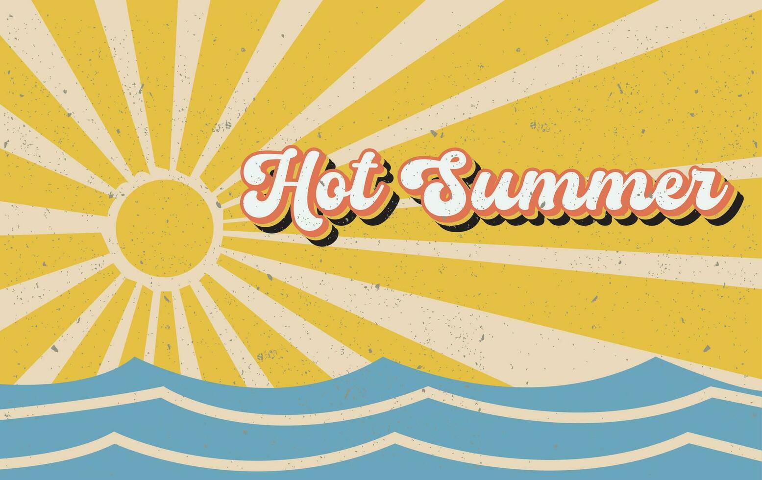 Hot Summer Vibes Template design vector