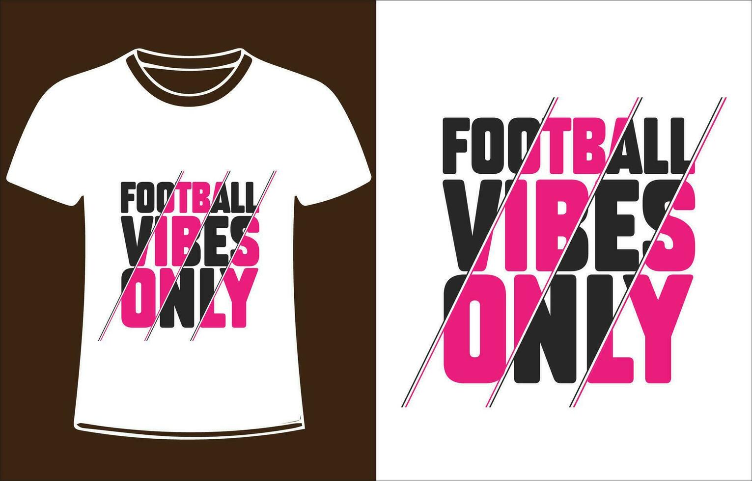 Football quote t-shirt design graphic vector