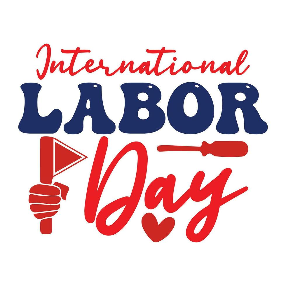 labor día citar nuevo tipografía diseño vector