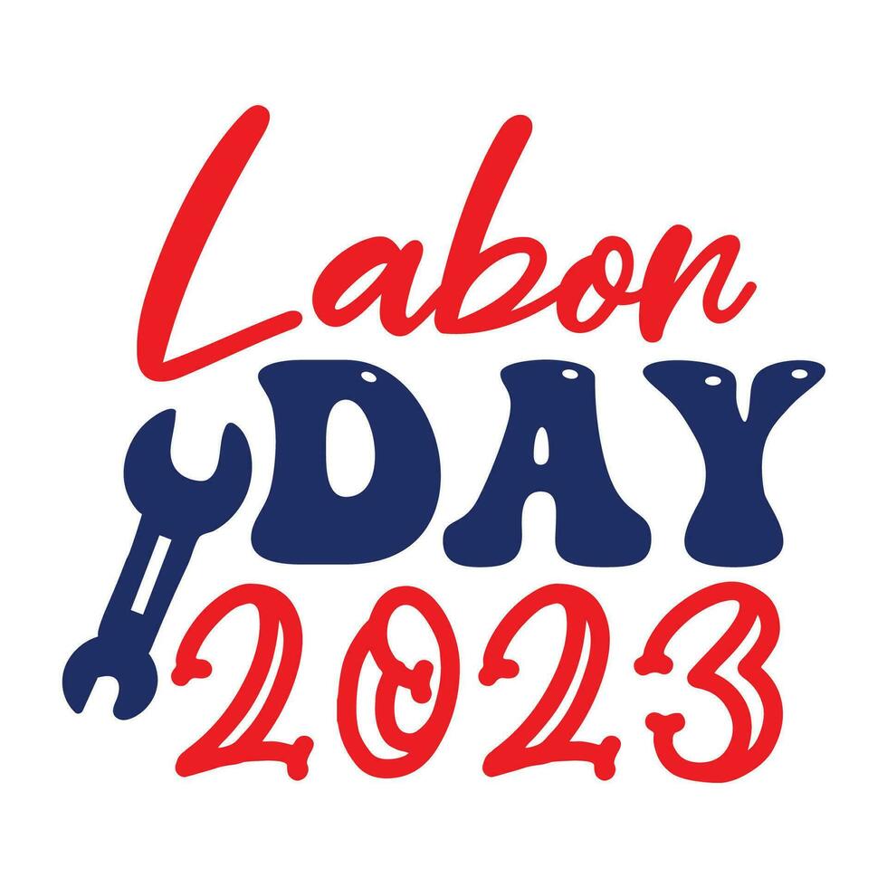 labor día citar nuevo tipografía diseño vector