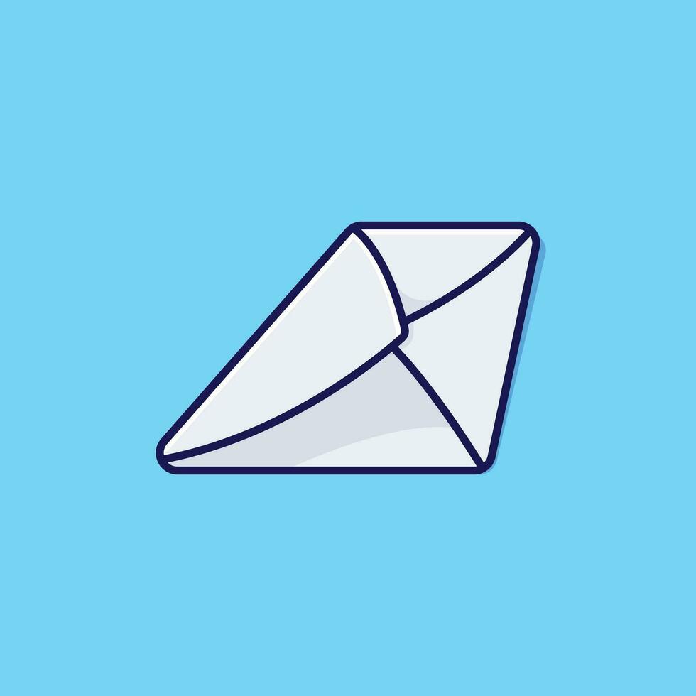 Envelope simple cartoon vector illustration office tools concept icon