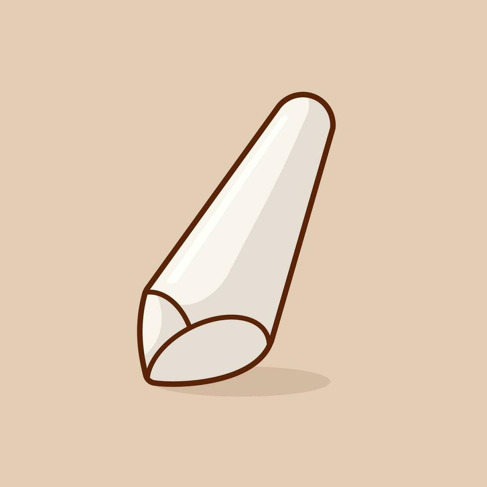 Chalk simple cartoon vector illustration education tools concept icon isolated