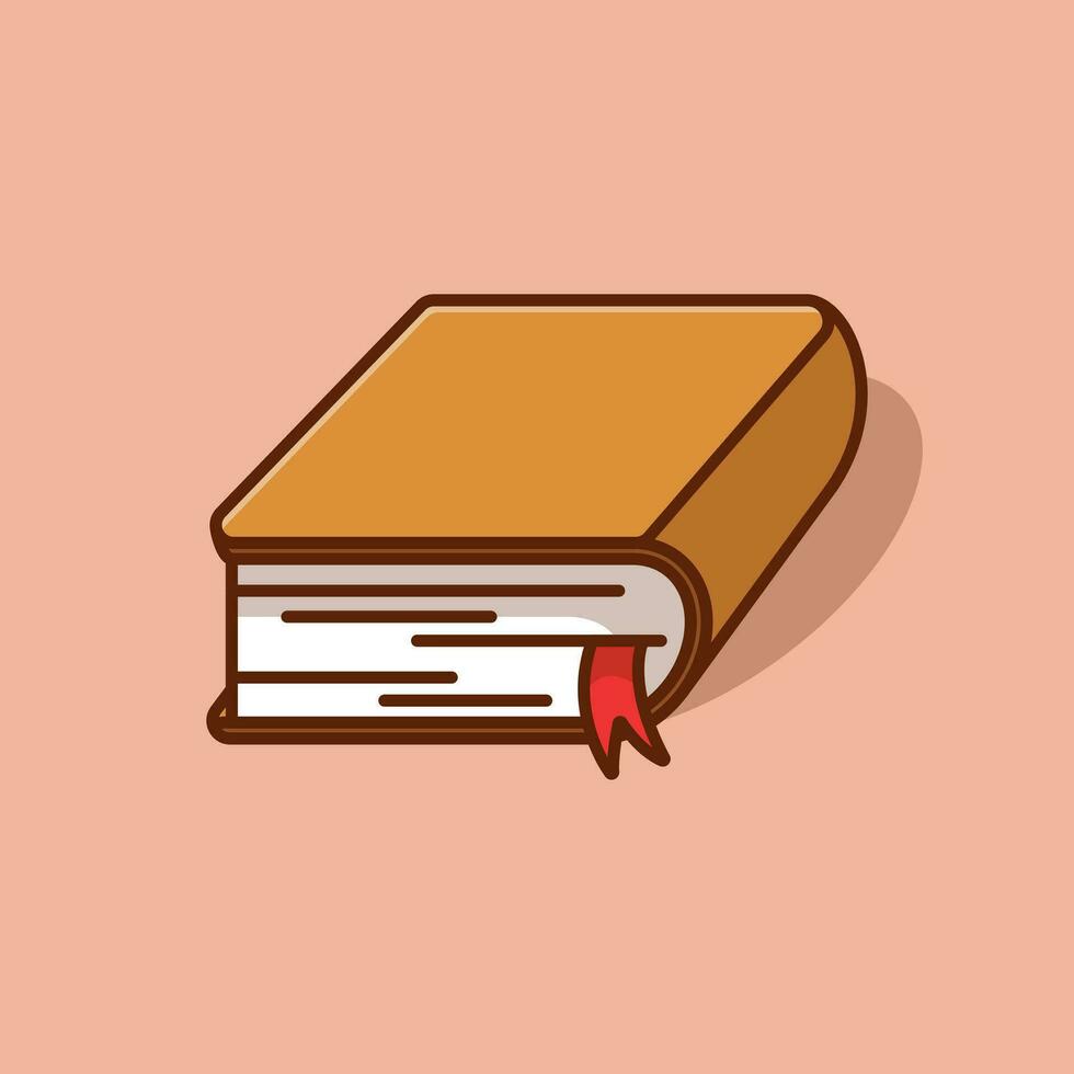 Book simple cartoon vector illustration education tools concept icon isolated