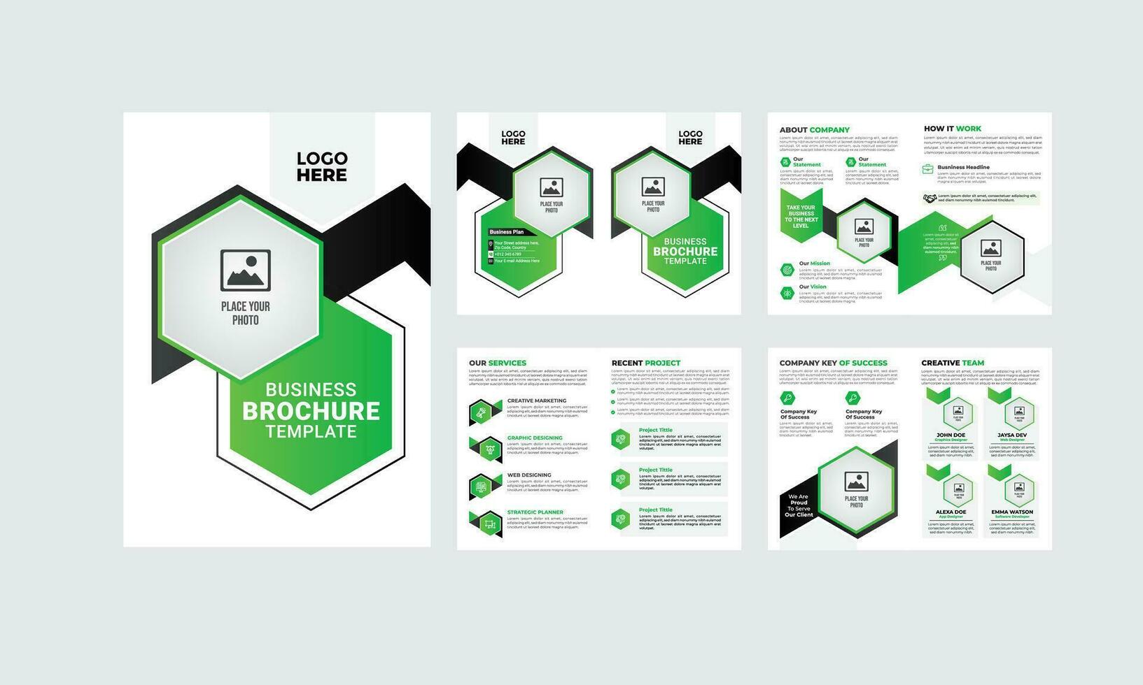 Multipurpose Business Brochure Template Design vector