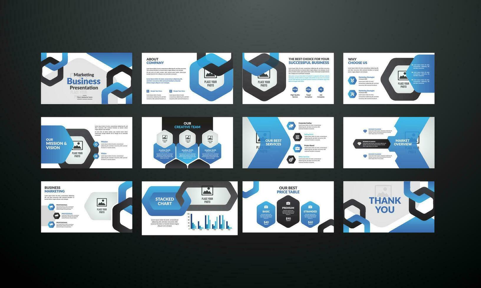 Multipurpose Business Brochure Template Design vector