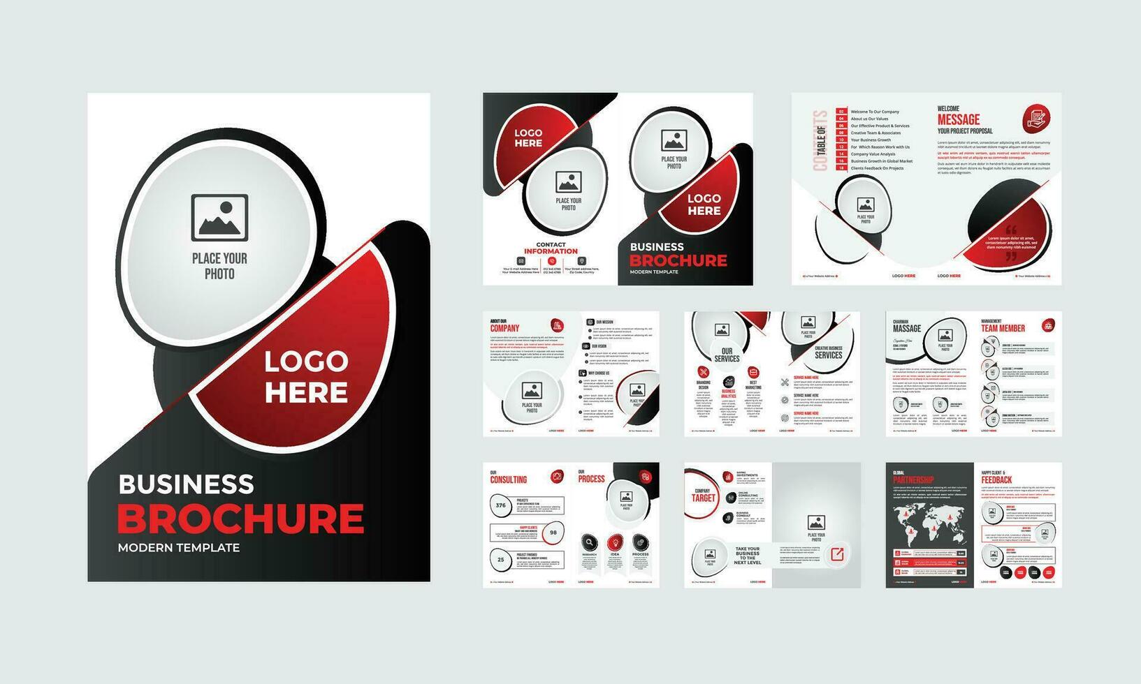 Multipurpose Business Brochure Template Design vector